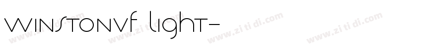 WinstonVF Light字体转换